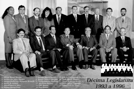 10ª Legislatura - 1993 a 1996 e Mesa Diretora