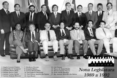 9ª Legislatura - 1989 a 1992 e Mesa Diretora