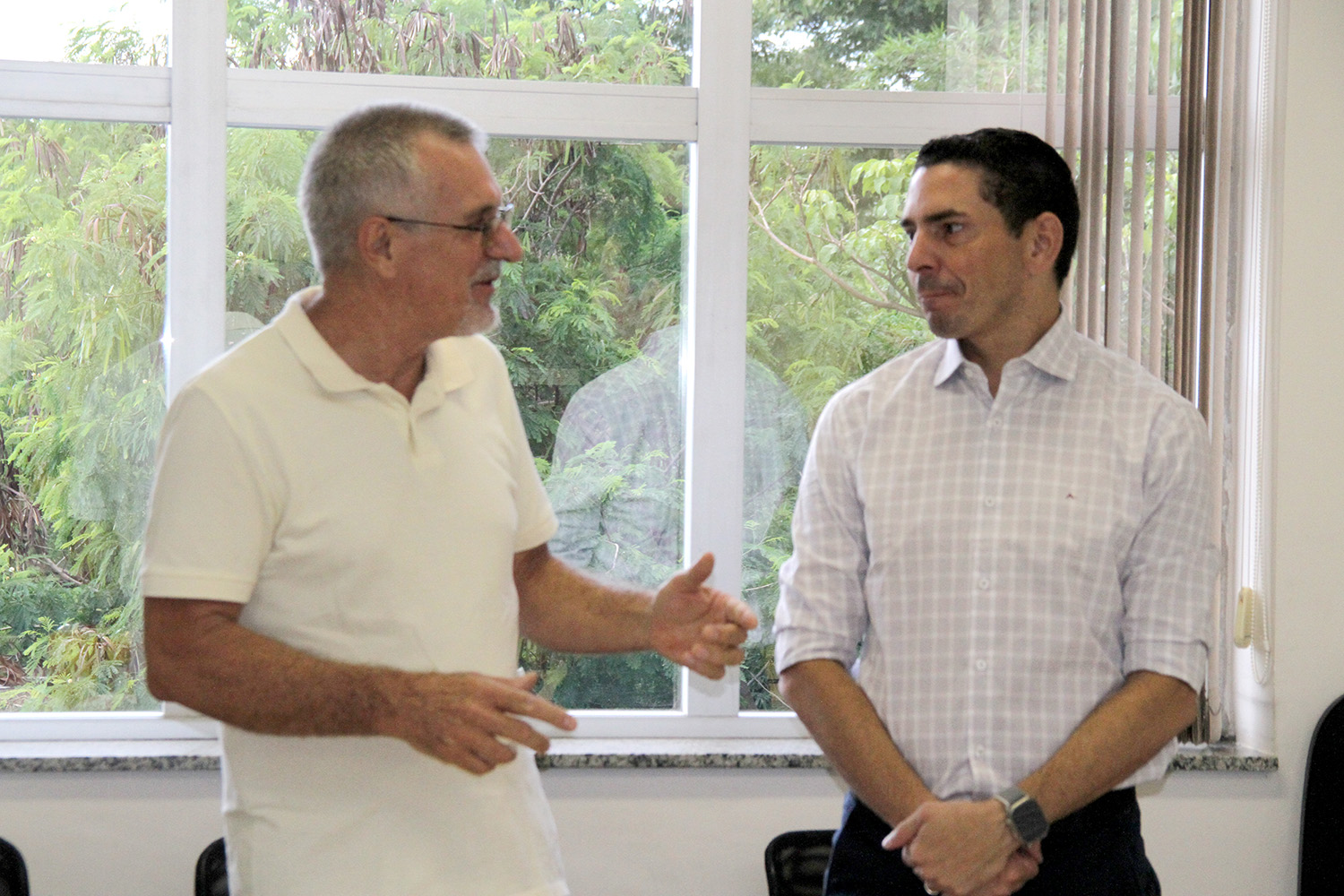 Vereador Israel Scupenaro e prefeito Fraklin